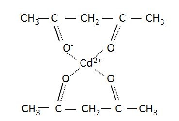 Bis(2,4-pentanedionato)cadmium, m.p. 210°C